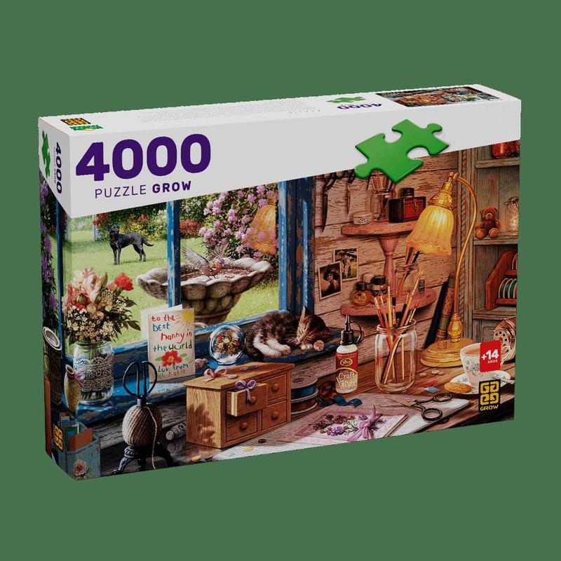 Puzzle 4000 peças Ateliê - Grow - Quebra Cabeça - Magazine Luiza